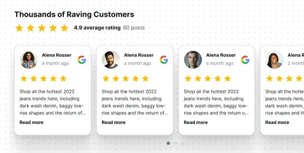 Slider widget preview